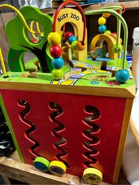 Wooden Activity Cube - Multicolor Kids Toy